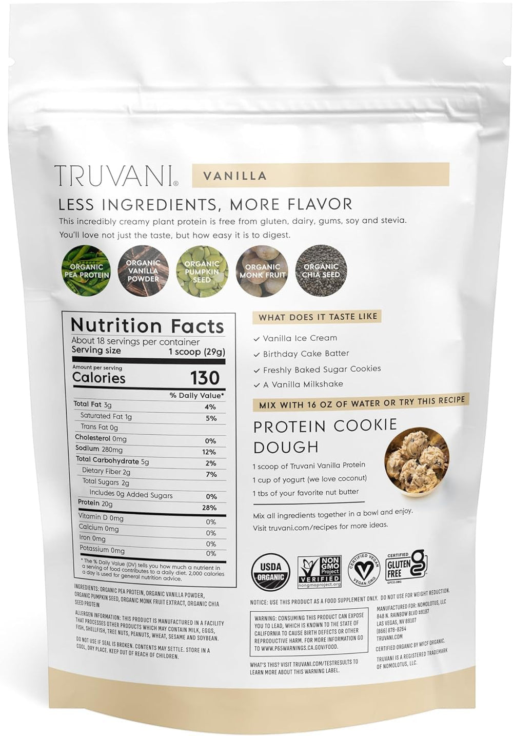 Truvani vegan porridge topping illustrating versatile breakfast option