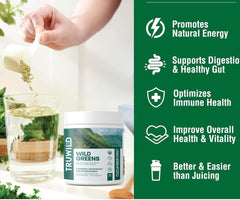 TruWild Greens Cucumber Mint ingredients chart illustrating plant-based nutrients