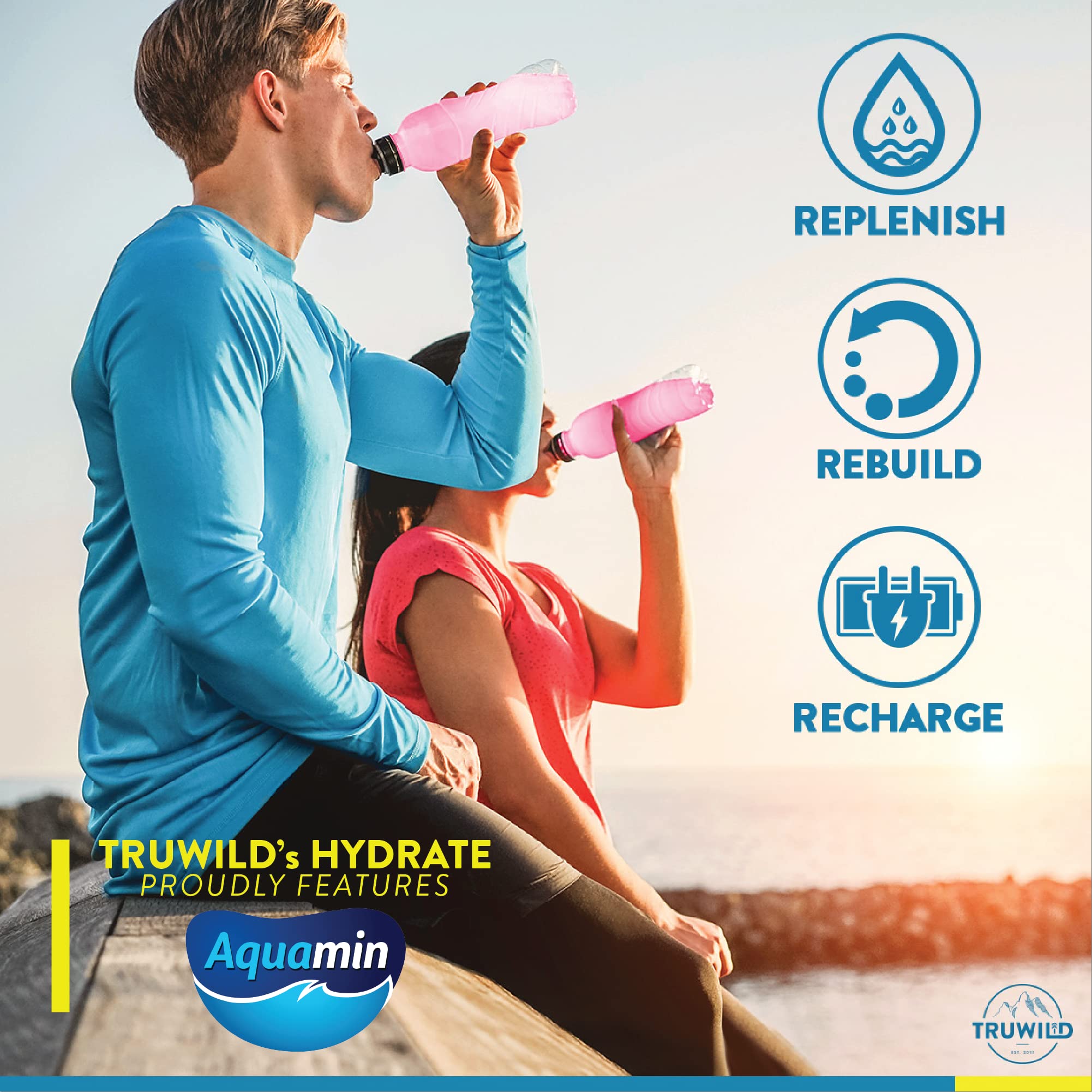 TruWild Hydrate on-the-go packets ready to travel