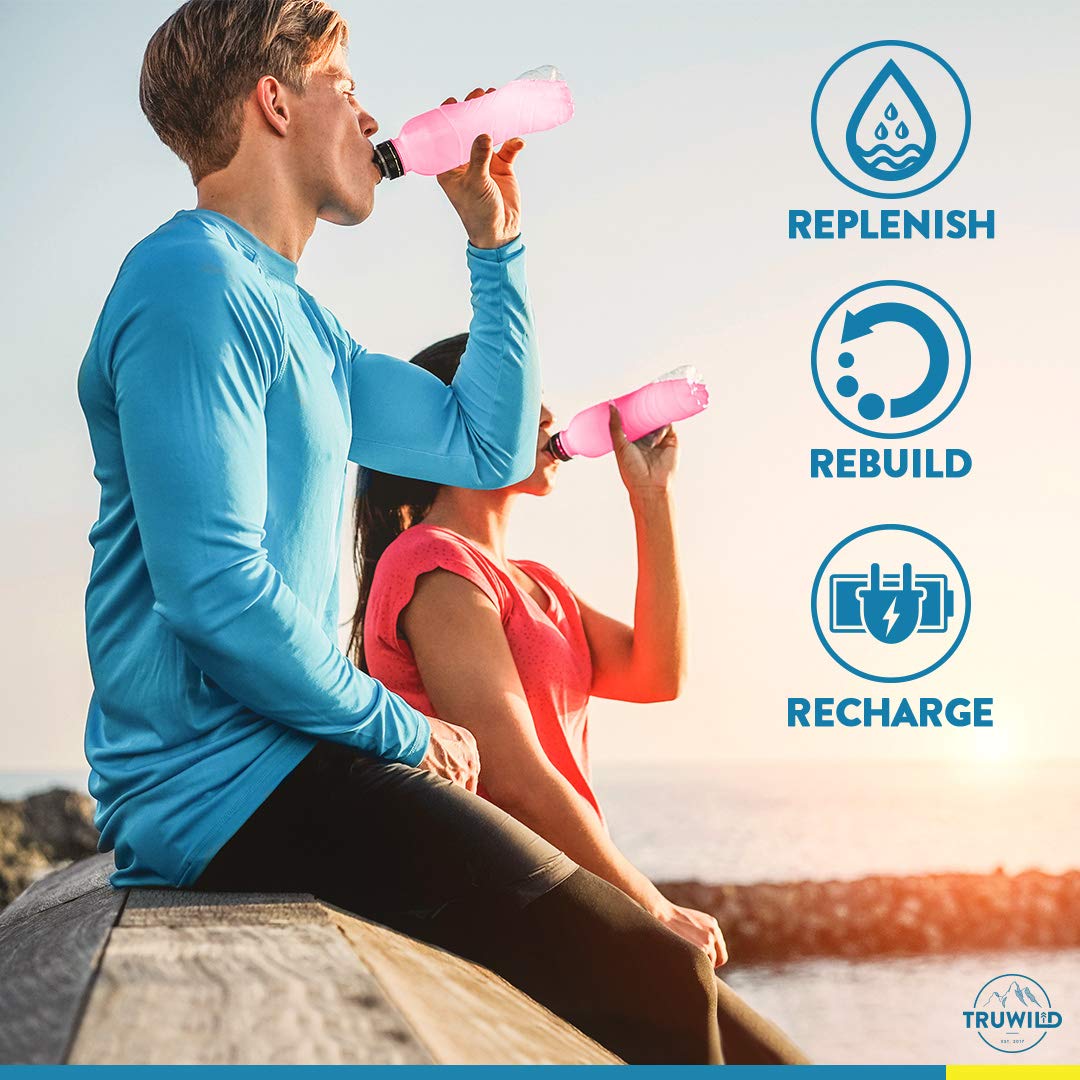 TruWild Hydrate ingredients close-up showing minerals and amino acids for recovery support