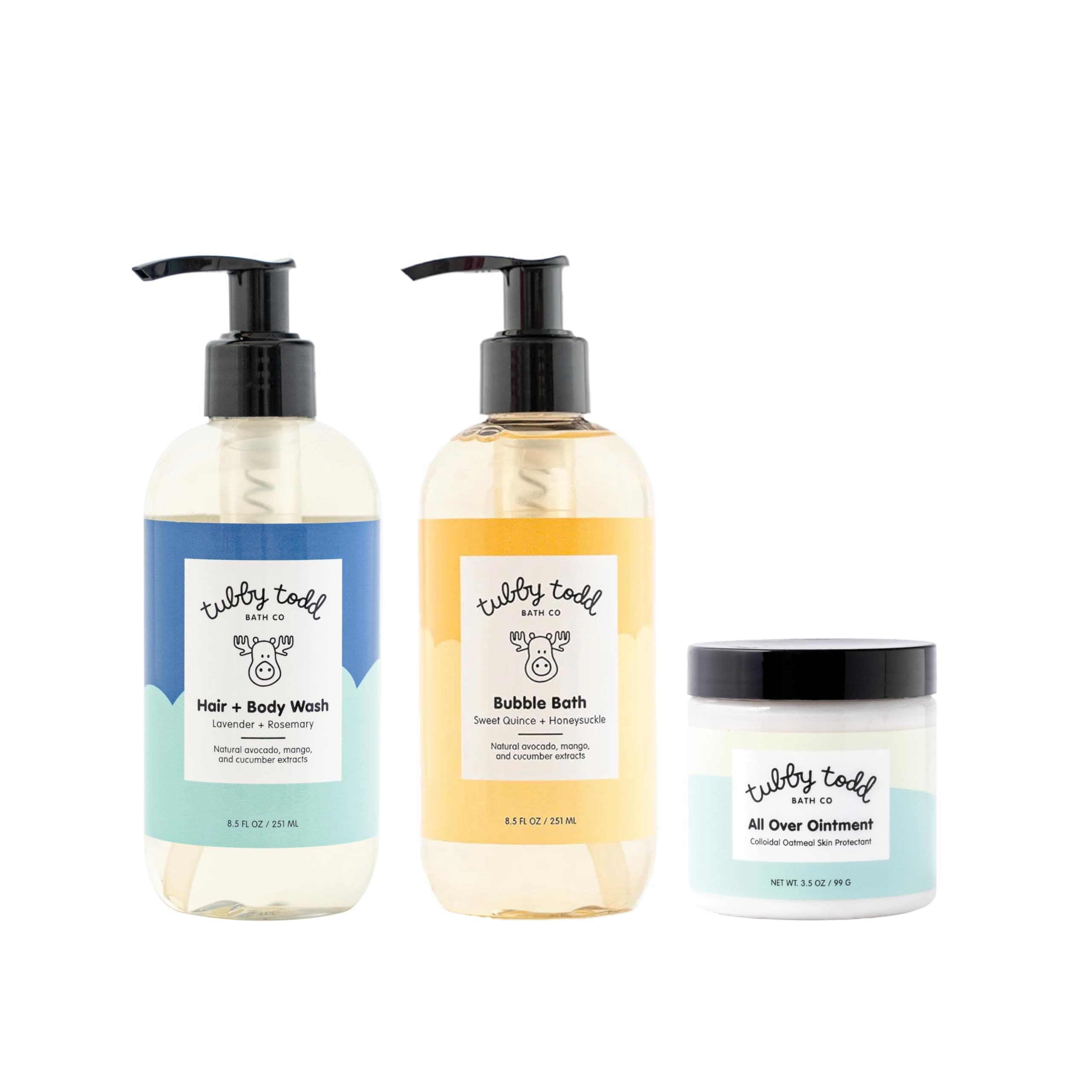 Tubby Todd Essentials Baby Bath Gift Set packaging shown, ideal for gifting new parents.