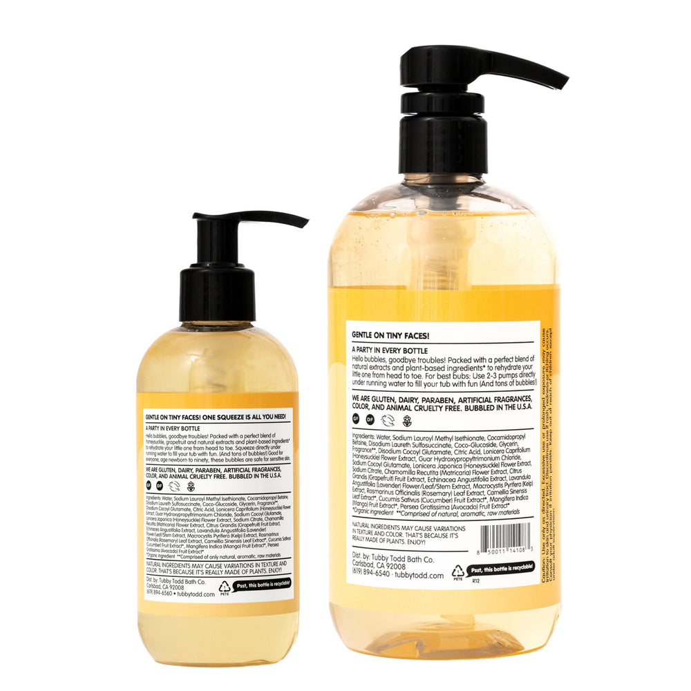 Tubby Todd family bath time showing versatile usage for all ages
