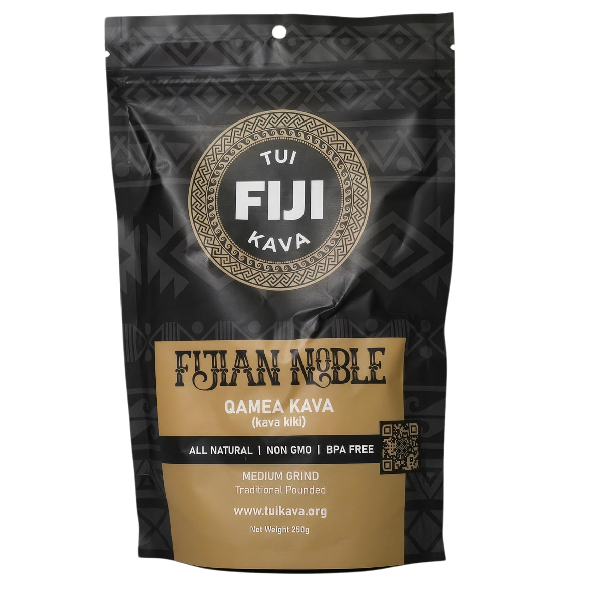 TUI KAVA bottle front view promotes uplifting mood and focus.