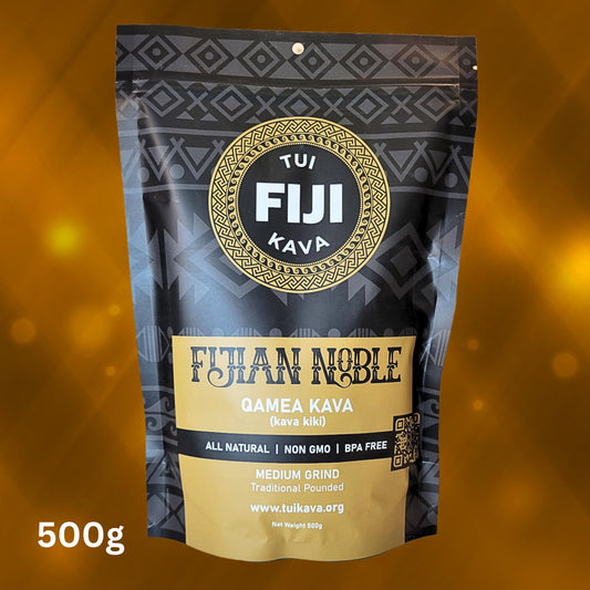 TUI KAVA medium grind powder in bowl for calm focus