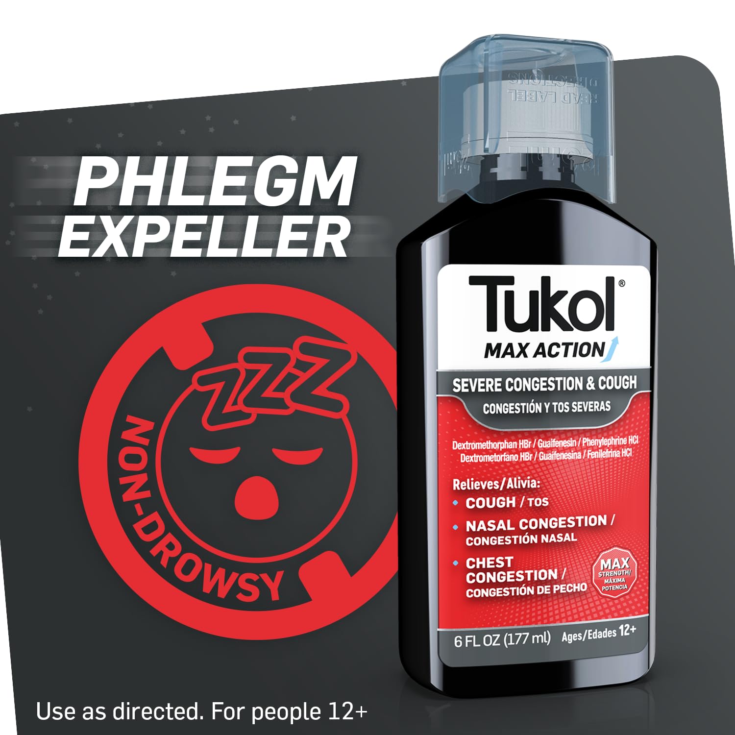 TUKOL MAX label detail shows strength and usage