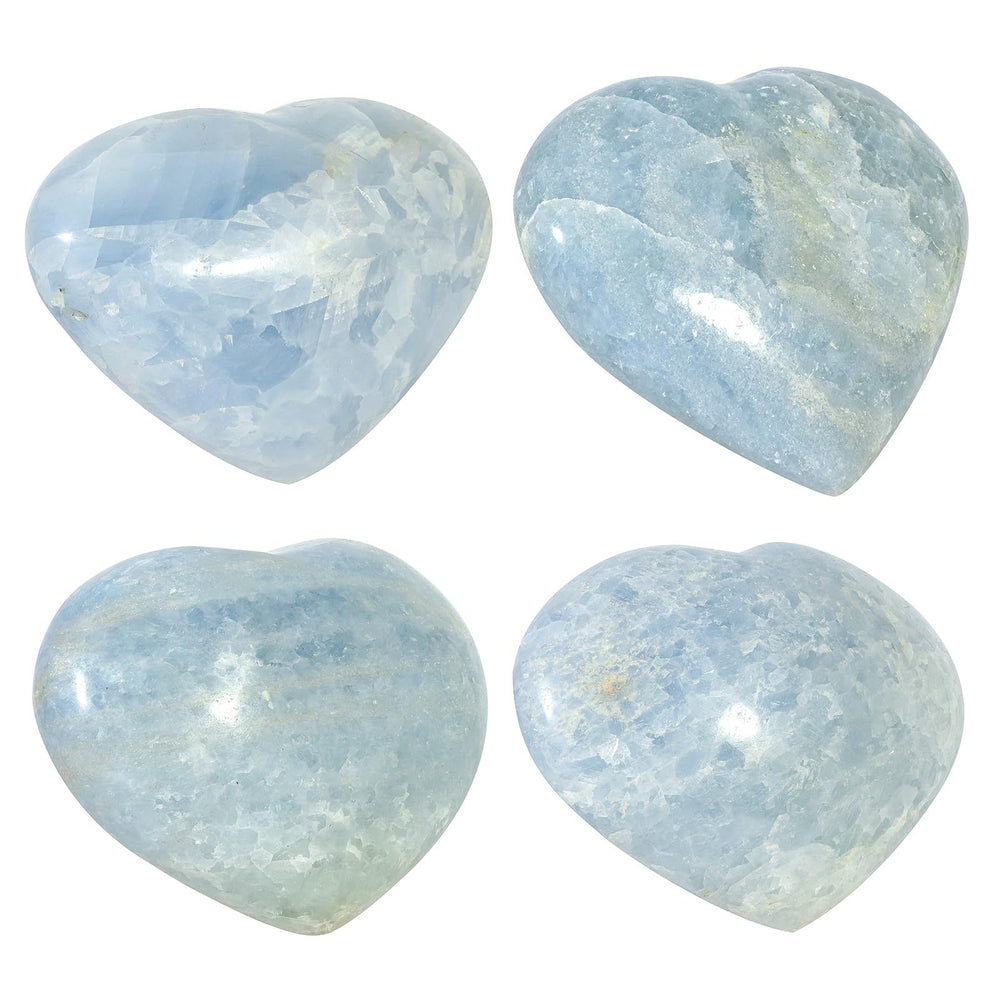 TUMBEELLUWA blue celestite heart puff stone gift packaging idea