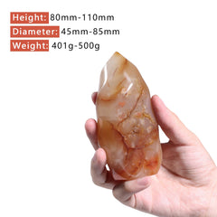 Tumbeelluwa Carnelian Flame Tower gift box image signals ready-to-gift presentation