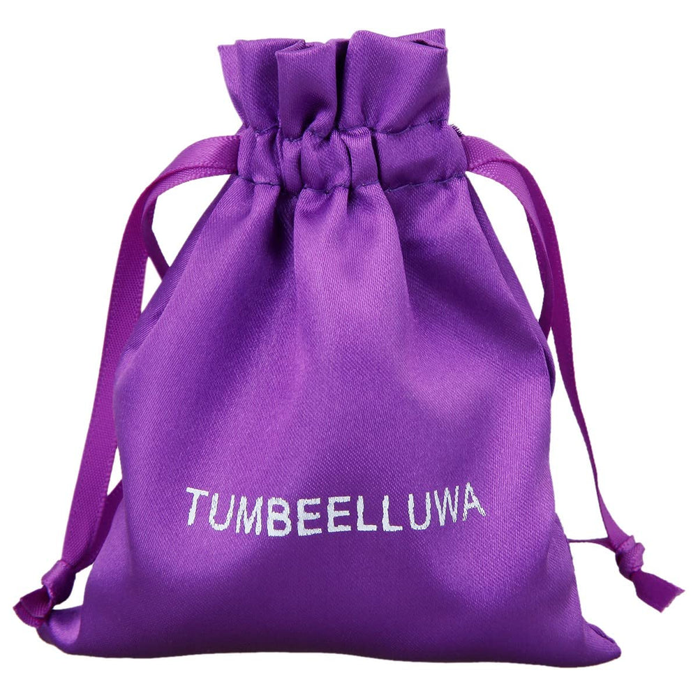 TUMBEELLUWA Citrine geode gift packaging includes gift bag and box.