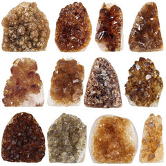 TUMBEELLUWA Citrine geode size reference shows 401-500 g weight per piece.