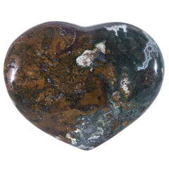 TUMBEELLUWA Ocean Jasper heart stone with natural color patterns for meditation