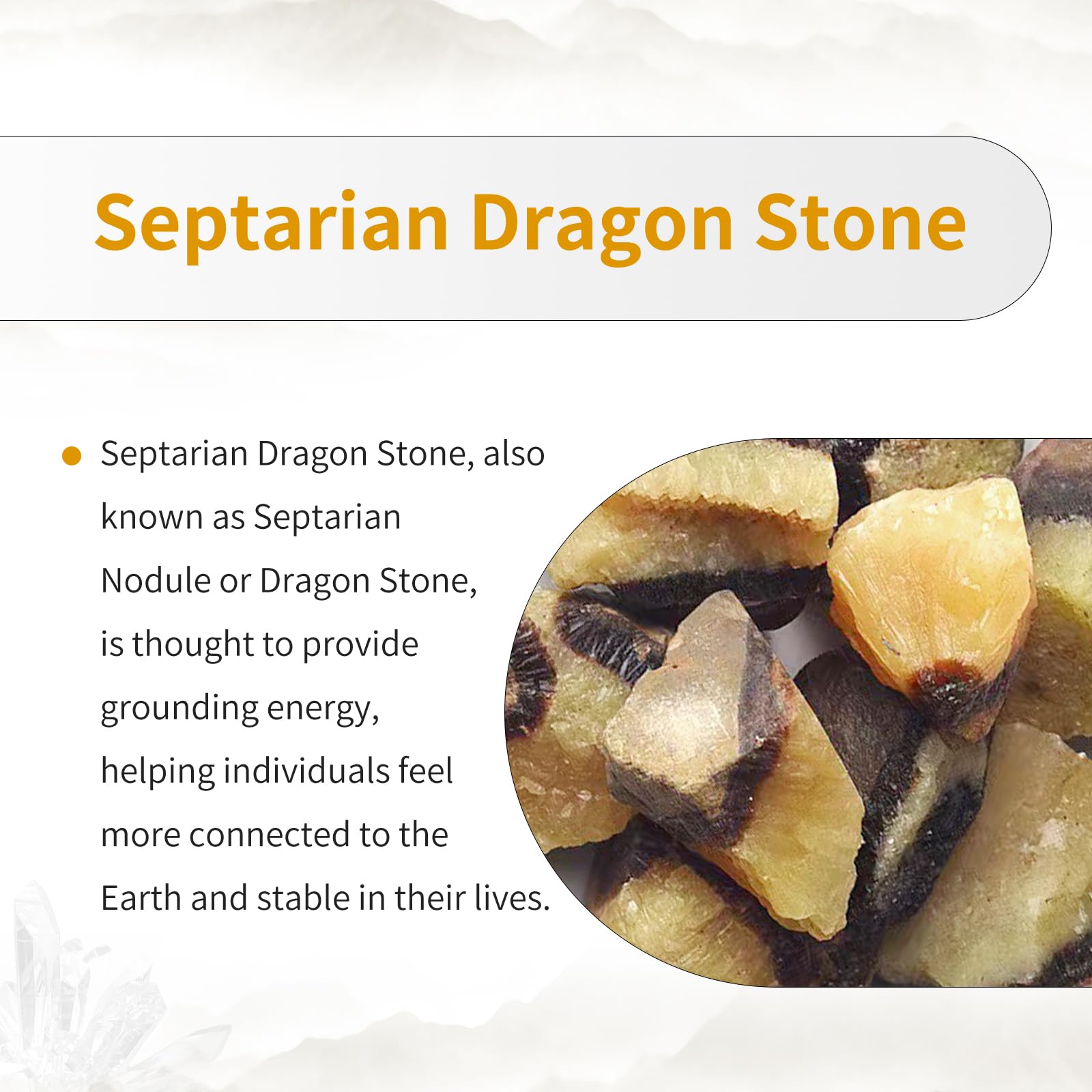 TUMBEELLUWA Septarian Dragon Stone wand meditation-use aids focus