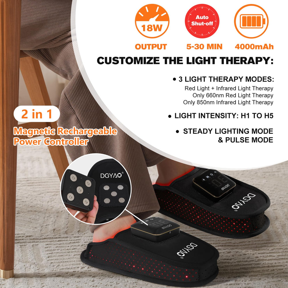 TUOB power controller close-up highlighting rechargeable 4000 mAh module.