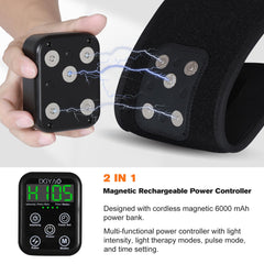 TUOB compact cordless design supports at-home use on shoulders and neck.