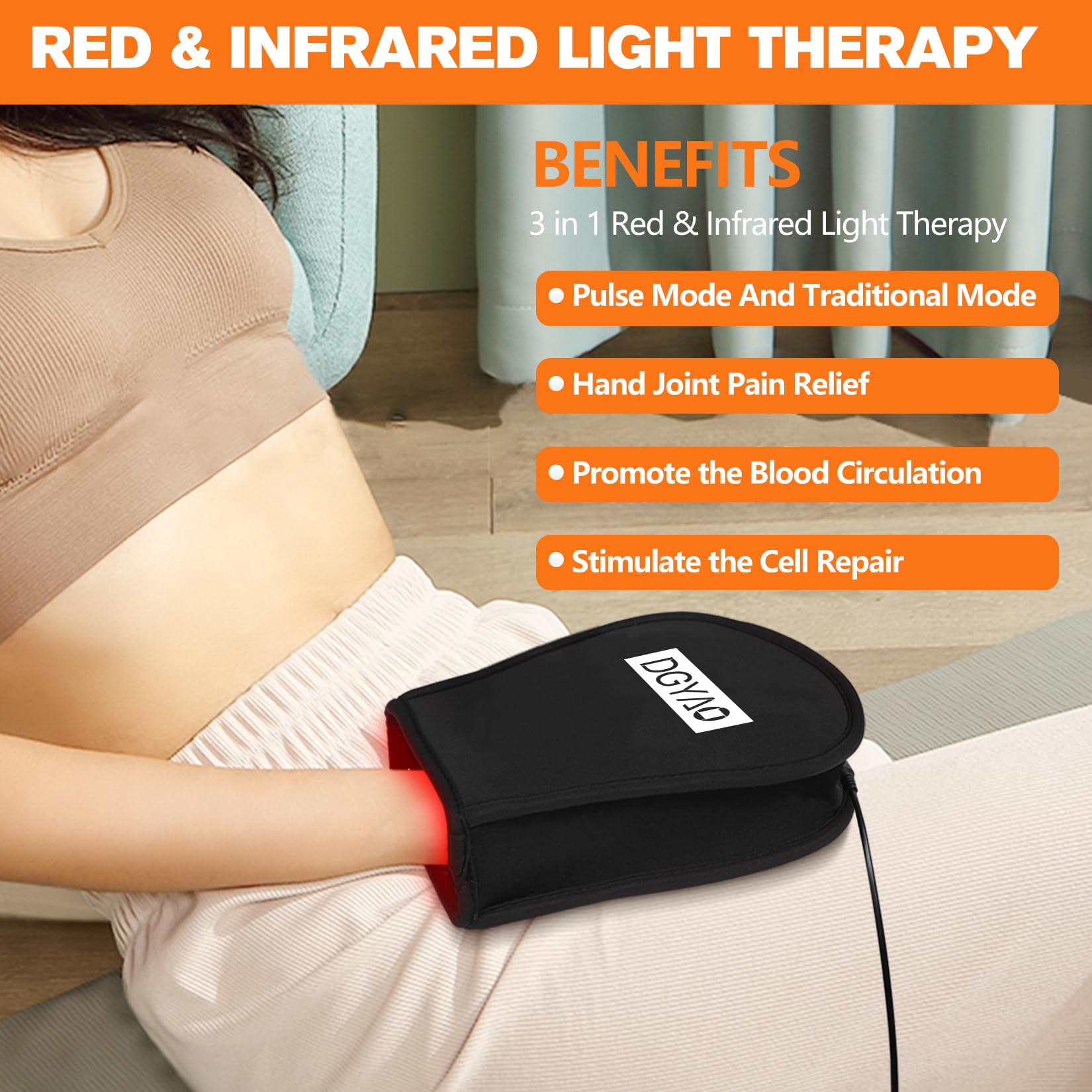 TUOB hand therapy pad in use demonstrates practical comfort during post-activity recovery