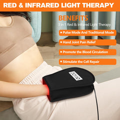 TUOB hand therapy pad in use demonstrates practical comfort during post-activity recovery