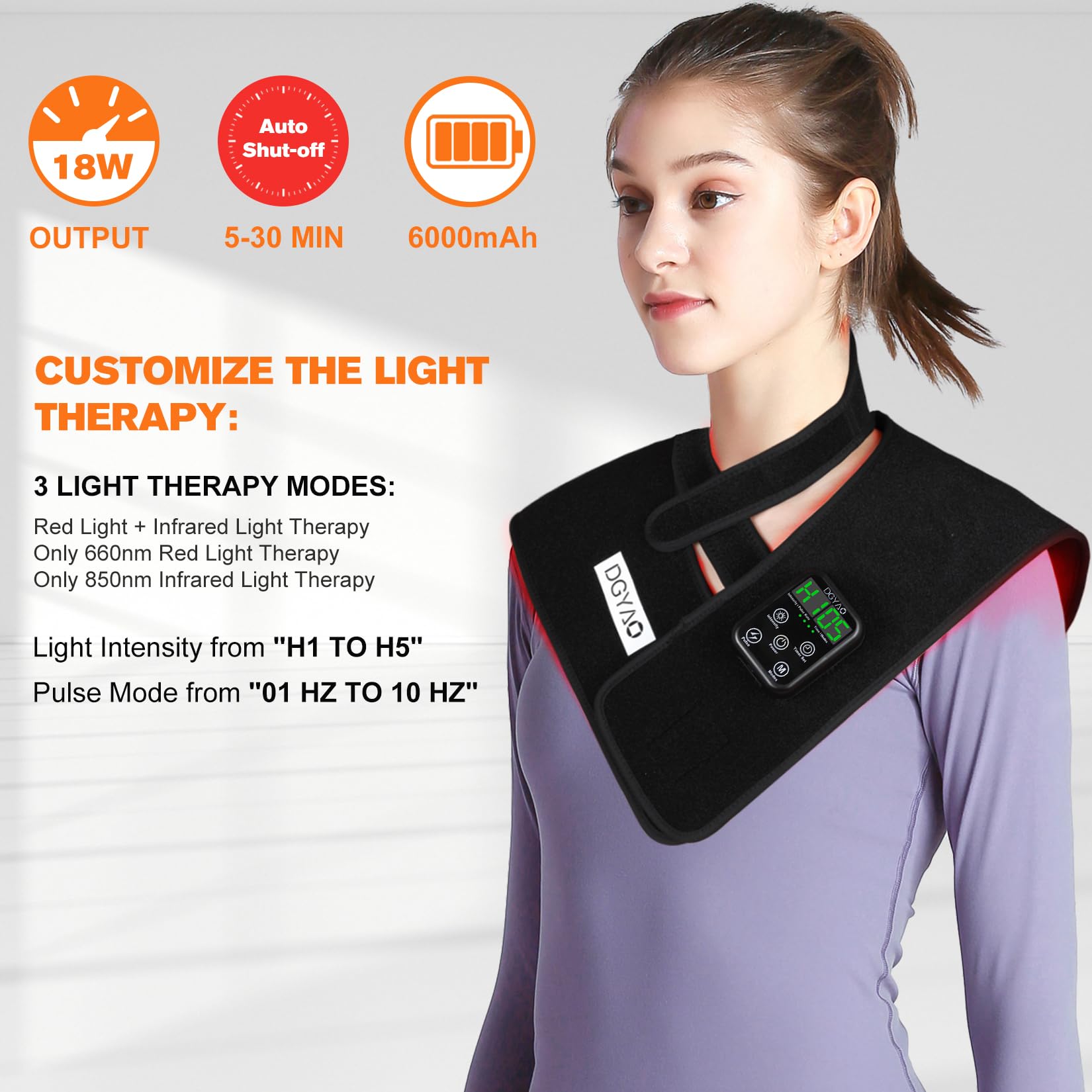 TUOB three therapy modes combine red and infrared for versatile use.