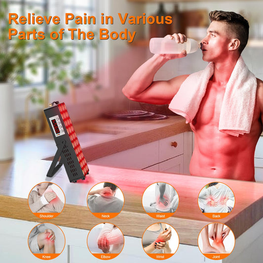 Tuohun device shown for face and body treatments at home.