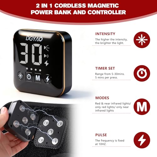 TUOYR 4000mAh magnetic power bank enabling portable therapy sessions