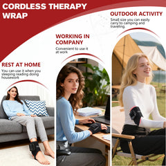TUOYR adjustable velcro straps secure the wrap during movement