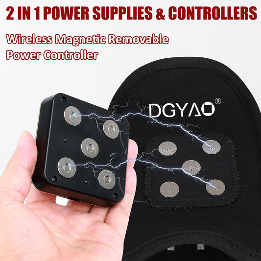 TUOYR side view shows a slim, portable design for on-the-go relief.