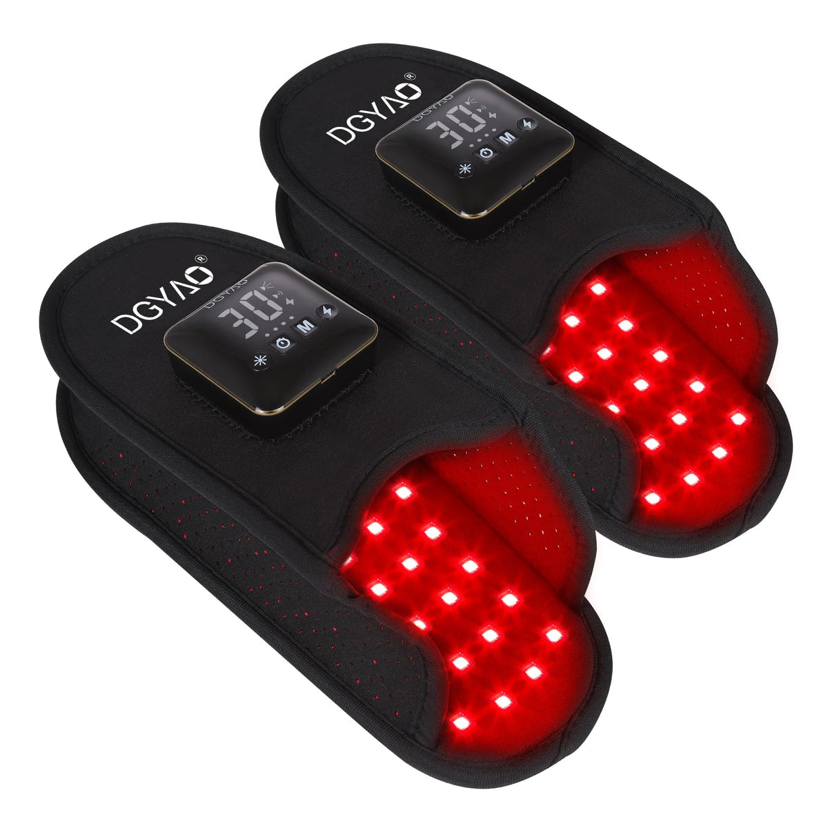 TUOYR cordless red-light foot therapy pads for at-home relief and relaxation.