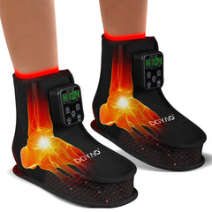TUOYR foot red-light therapy front view shows compact wearable design for easy daily use and relief.