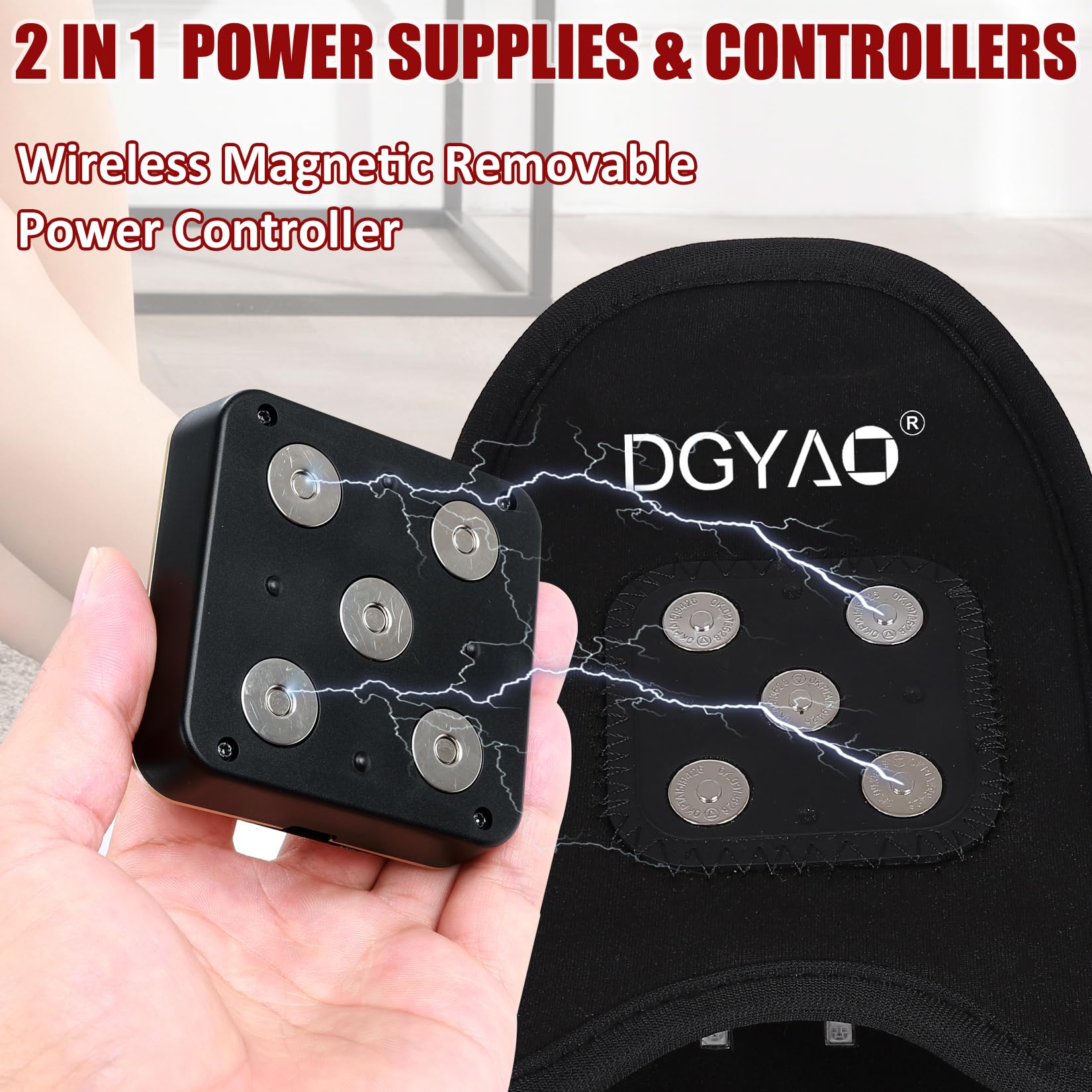 TUOYR near infrared foot massage slippers promote circulation during daily activities.