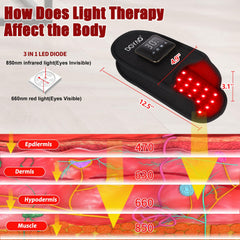 TUOYR red and infrared light combination slippers offer customizable therapy options.
