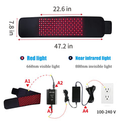 tuoyr red light wrap wearing position shows hands-free comfort during day