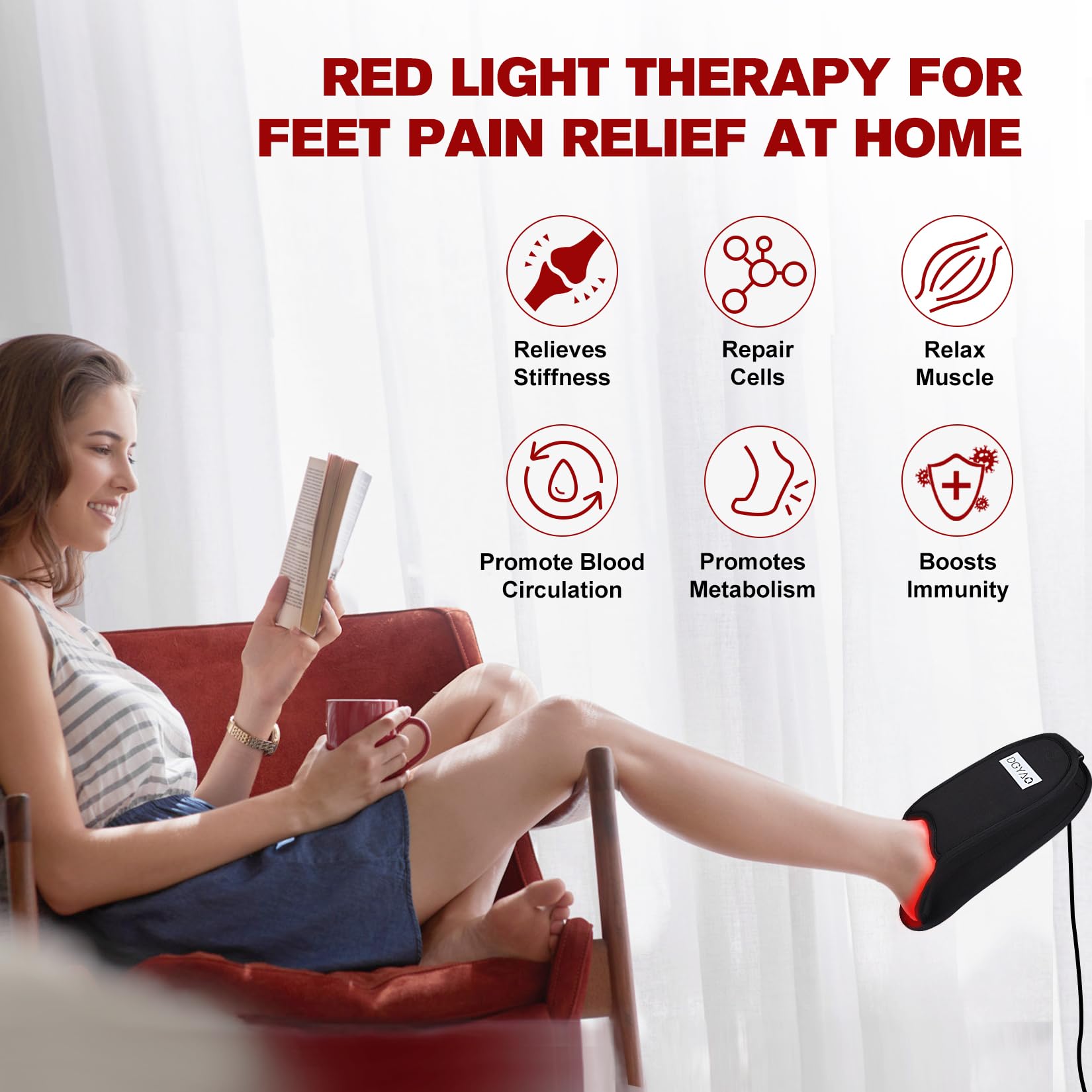 TUOYR soft fabric inside view for comfortable therapy wear