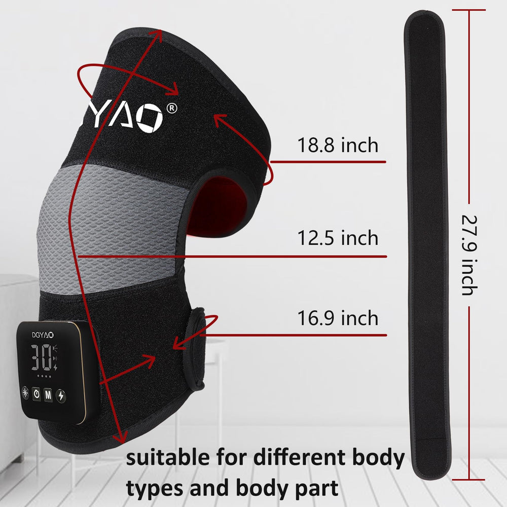 TUOYR unfolded therapy pad covering knee and surrounding area
