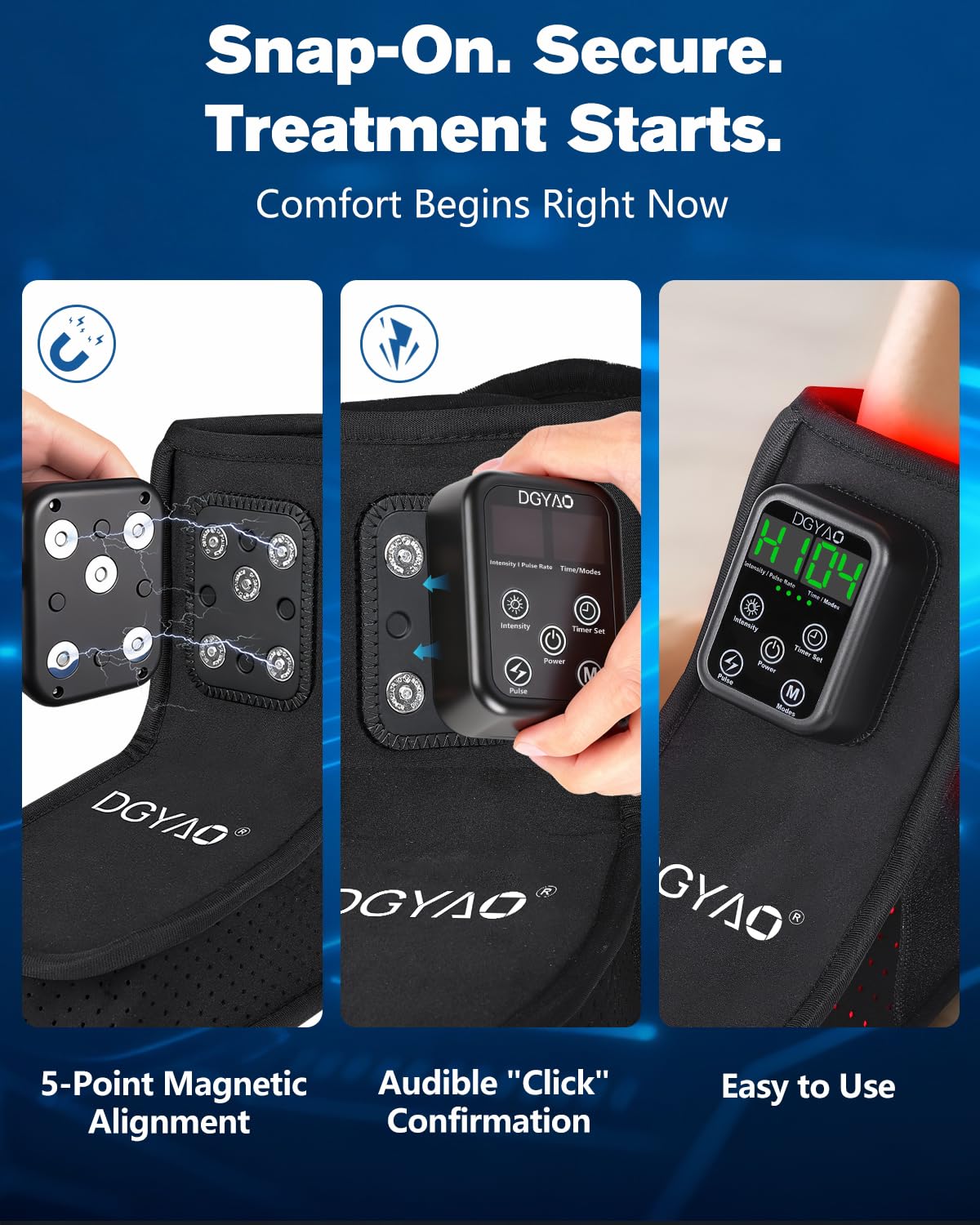 TUOYR cordless charger with USB-C keeps treatment on the go.