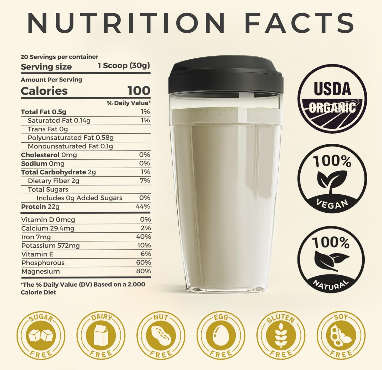 TUPAXA hemp protein powder pour into shake for smooth texture.