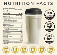 TUPAXA hemp protein powder pour into shake for smooth texture.