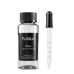 Tuqila Hope packaging showcases the dropper for precise refills.