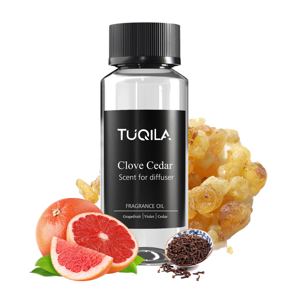 Tuqila Hotel Waterless Diffuser Oil Clove Cedar bottle—luxury aroma for upscale spaces