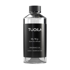 Tuqila My Way lemon-sandalwood-iris notes image for refreshing spaces.