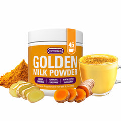 Turmaquik Golden Milk packaging highlights premium ingredients.
