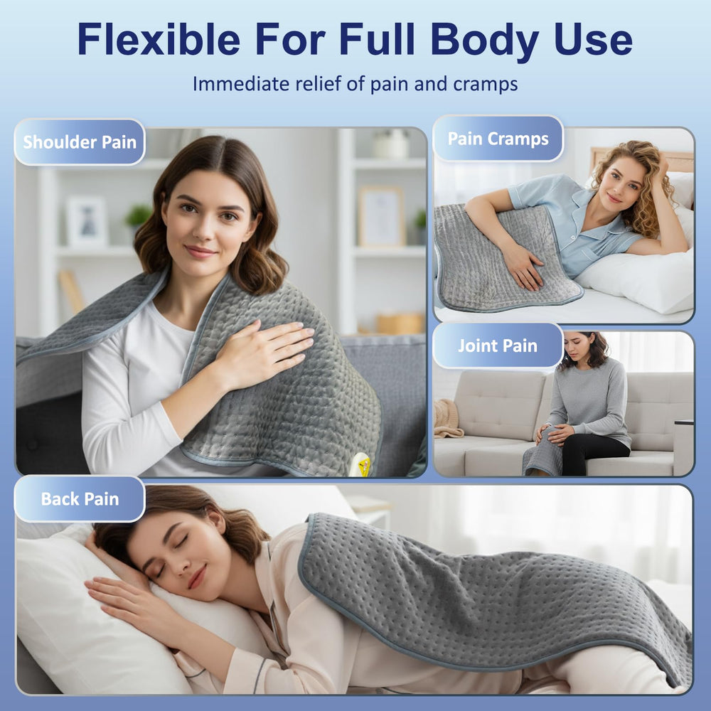 TVMALL XXL heating pad on shoulders for targeted relaxation