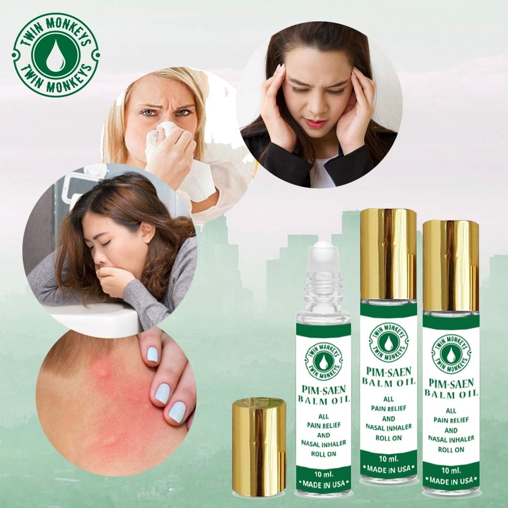 Twin Monkeys Oil natural essence bottle with clean label.