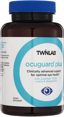 Twinlab Ocuguard Plus bottle back-label detail showing ingredients.