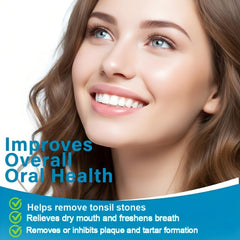 TWMKLP mouthwash pour action demonstrates easy, mess-free dispensing.