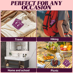 Twoworld 400-piece travel wipes bulk, ideal for families and groups.
