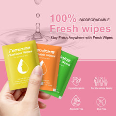 Twoworld feminine wipes lavender travel pack with calming scent.