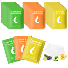 Twoworld feminine wipes lemon travel pack for on-the-go freshness.
