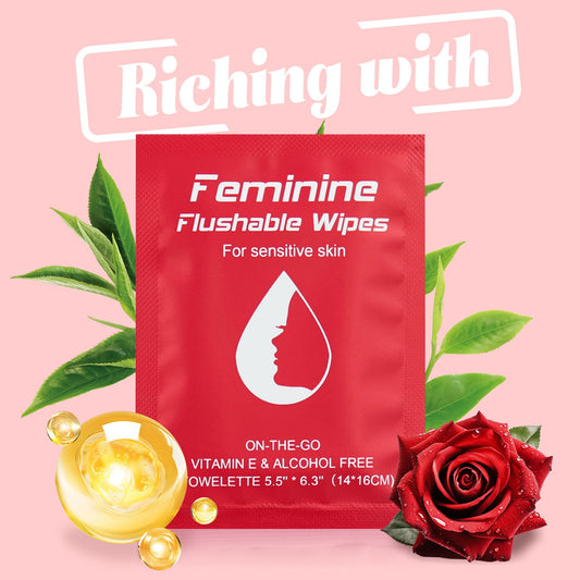 Twoworld travel-size feminine wipes ideal for handbags and trips.