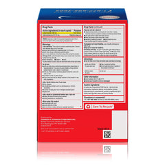 Tylenol PM Extra Strength caplets close-up showing two-caplet pouches for bedtime use.