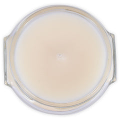 Tyler Creamy White jar candle decorative setup adds warm focal point.