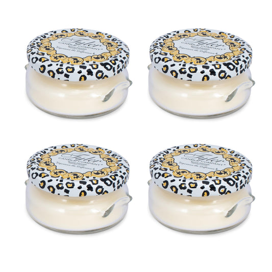 Tyler Creamy White jar candle front view enhances cozy home ambiance.