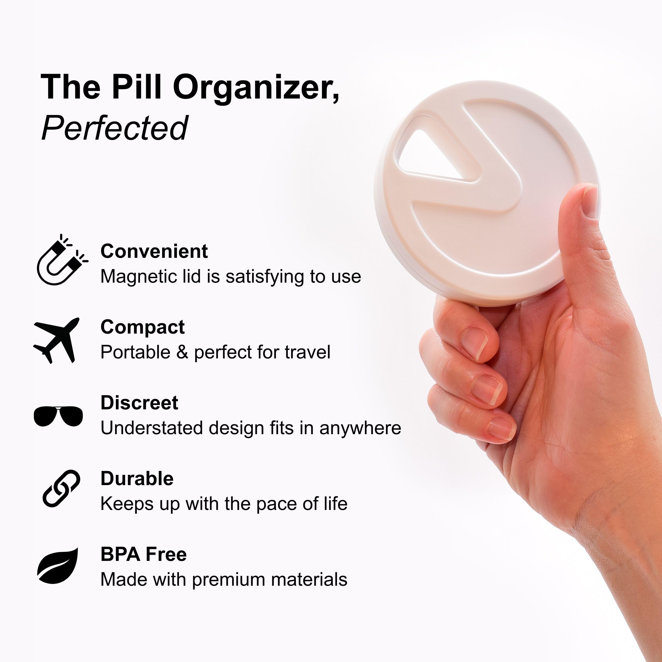 Type Two Labs Travel RX pill case compact size fits purse or pocket